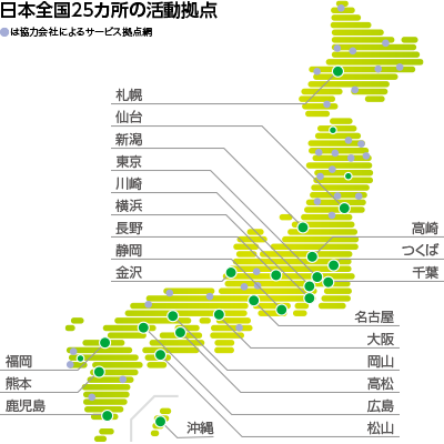 コモタの活動拠点